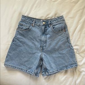 Zara High Rise Mom Shorts